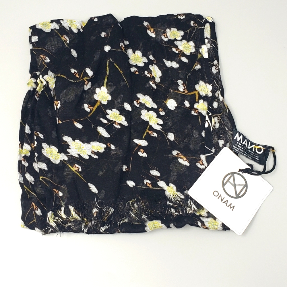 Onam Floral Lightweight Scarf (NWT)